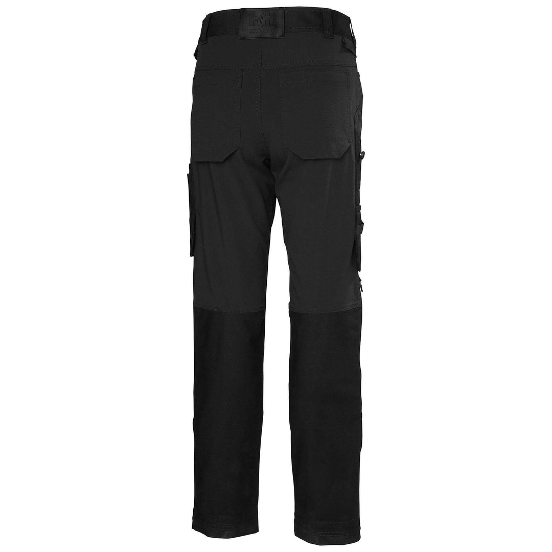 Helly Hansen Womens Luna 4X Connect Lightweight 4-Way Stretch Trousers Black Back#colour_black
