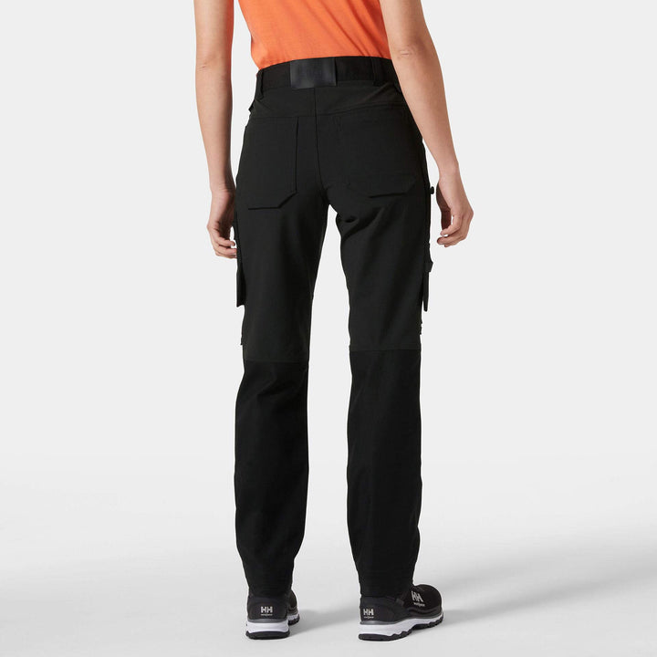 Helly Hansen Womens Luna 4X Connect Lightweight 4-Way Stretch Trousers Black OnBody 2#colour_black