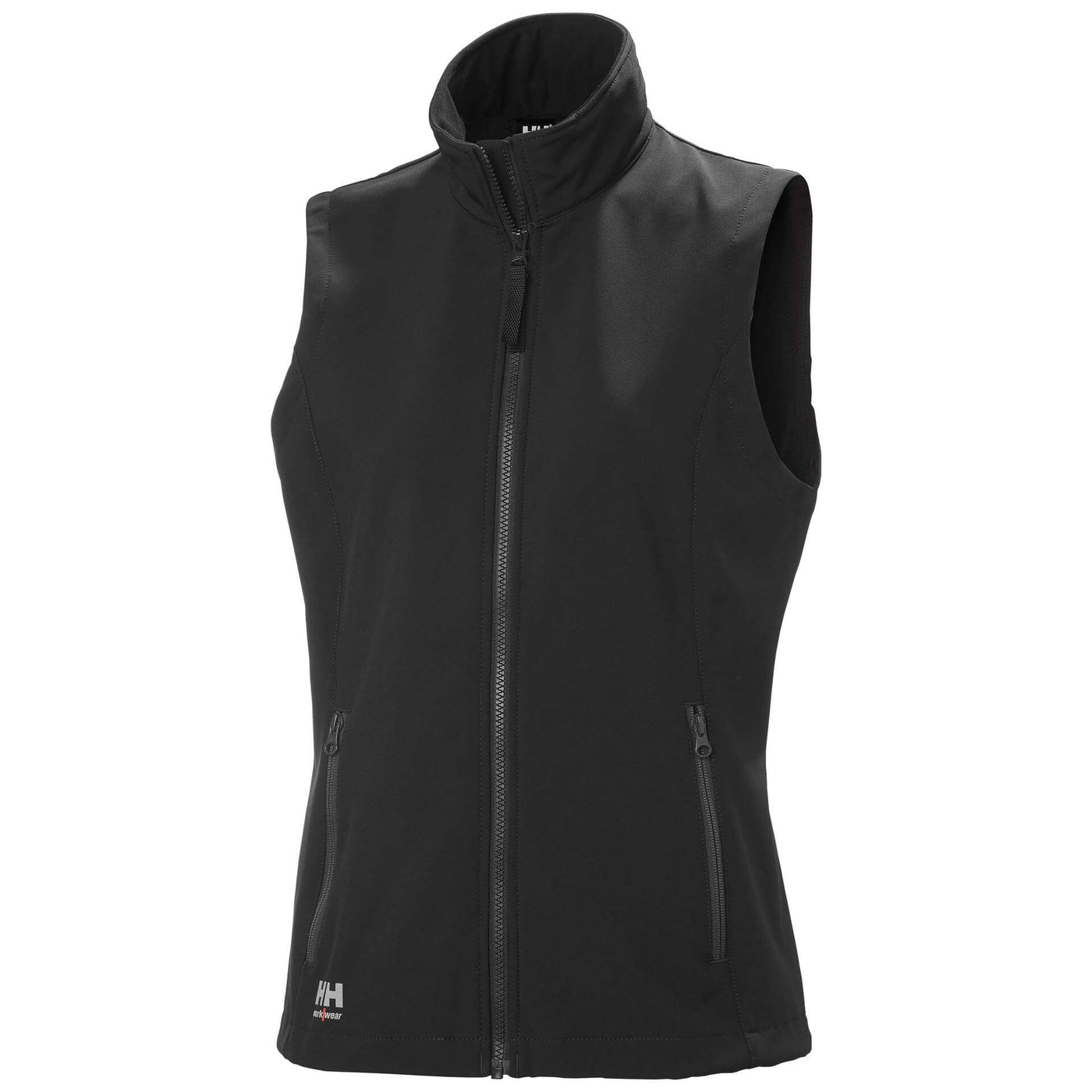 Helly Hansen Womens Manchester 2.0 Softshell Vest Ebony Front#colour_ebony