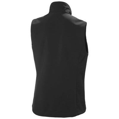 Helly Hansen Womens Manchester 2.0 Softshell Vest Ebony Back#colour_ebony