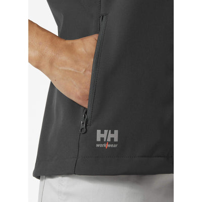 Helly Hansen Womens Manchester 2.0 Softshell Vest Ebony Feature 1#colour_ebony