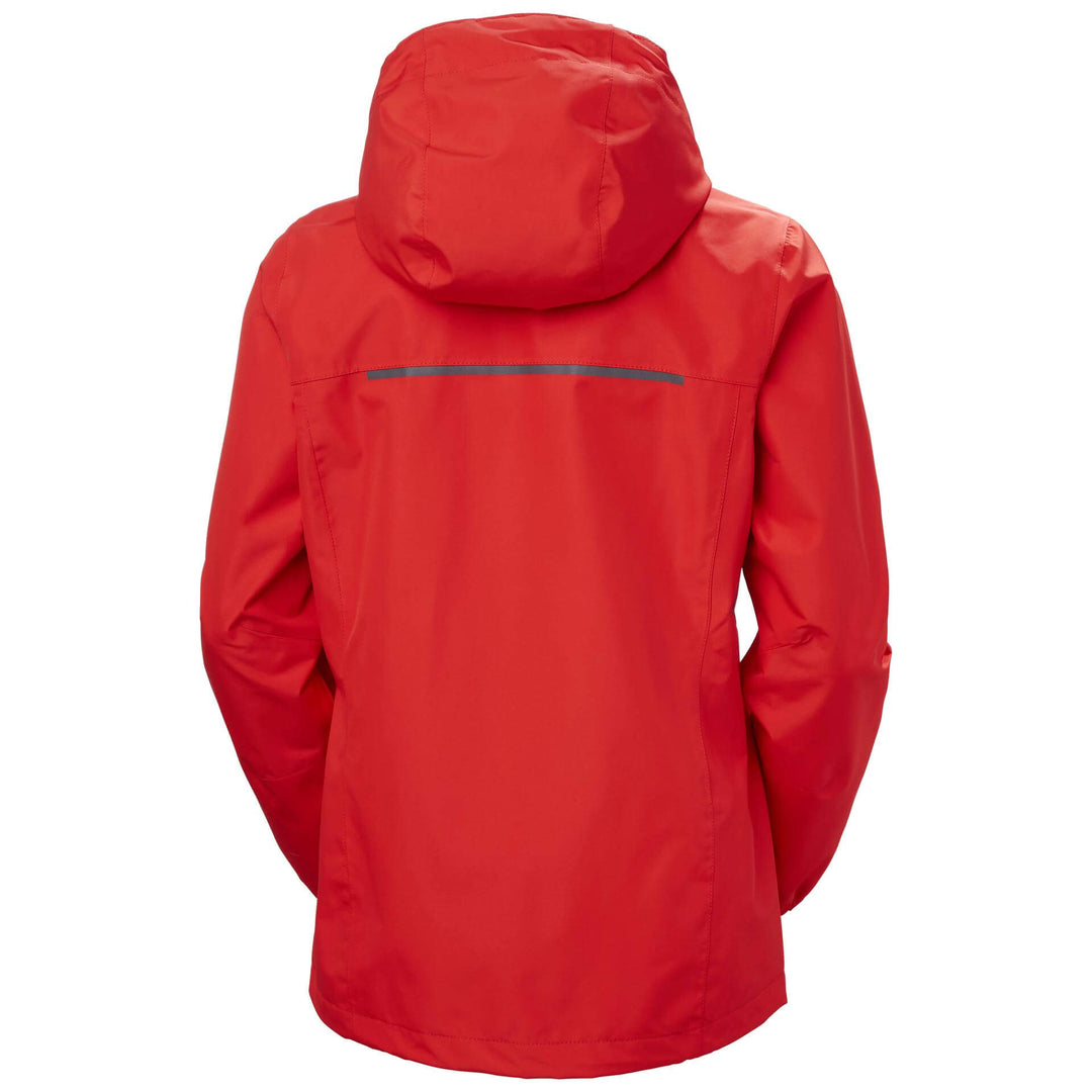 Helly Hansen Womens Manchester 2.0 Waterproof Shell Jacket Alert Red Back#colour_alert-red