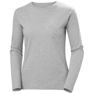 Helly Hansen Womens Manchester Longsleeve T-Shirt - 79159 #colour_grey-melange