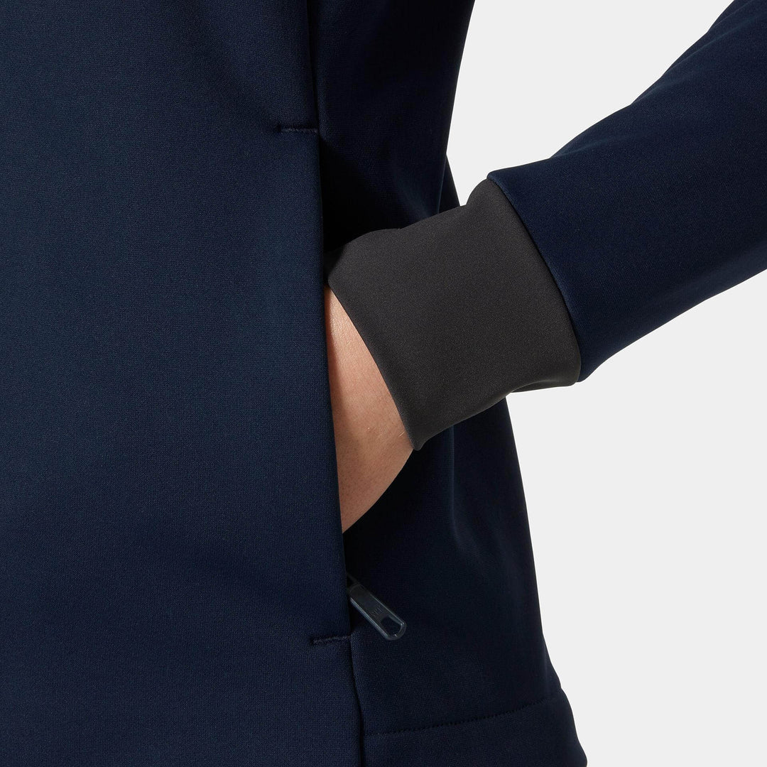 Helly Hansen Womens Tech Midlayer Fleece Navy Feature 3#colour_navy