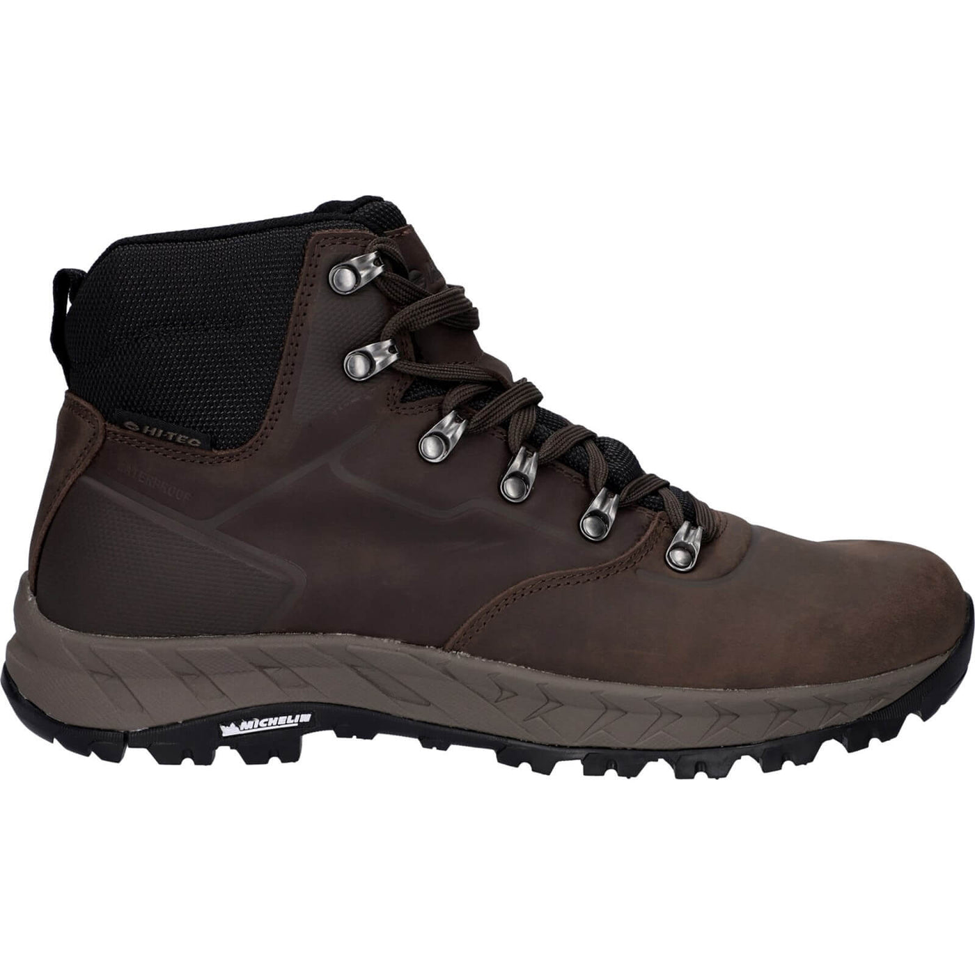 Hi-Tec Altitude VII WP Mens Waterproof Hiking Boots Chocolate Brown 5#colour_chocolate-brown