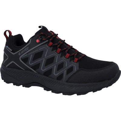 Hi-Tec Diamonde Low Lightweight Waterproof Hiking Boots Black/Castlerock 1#colour_black-castlerock