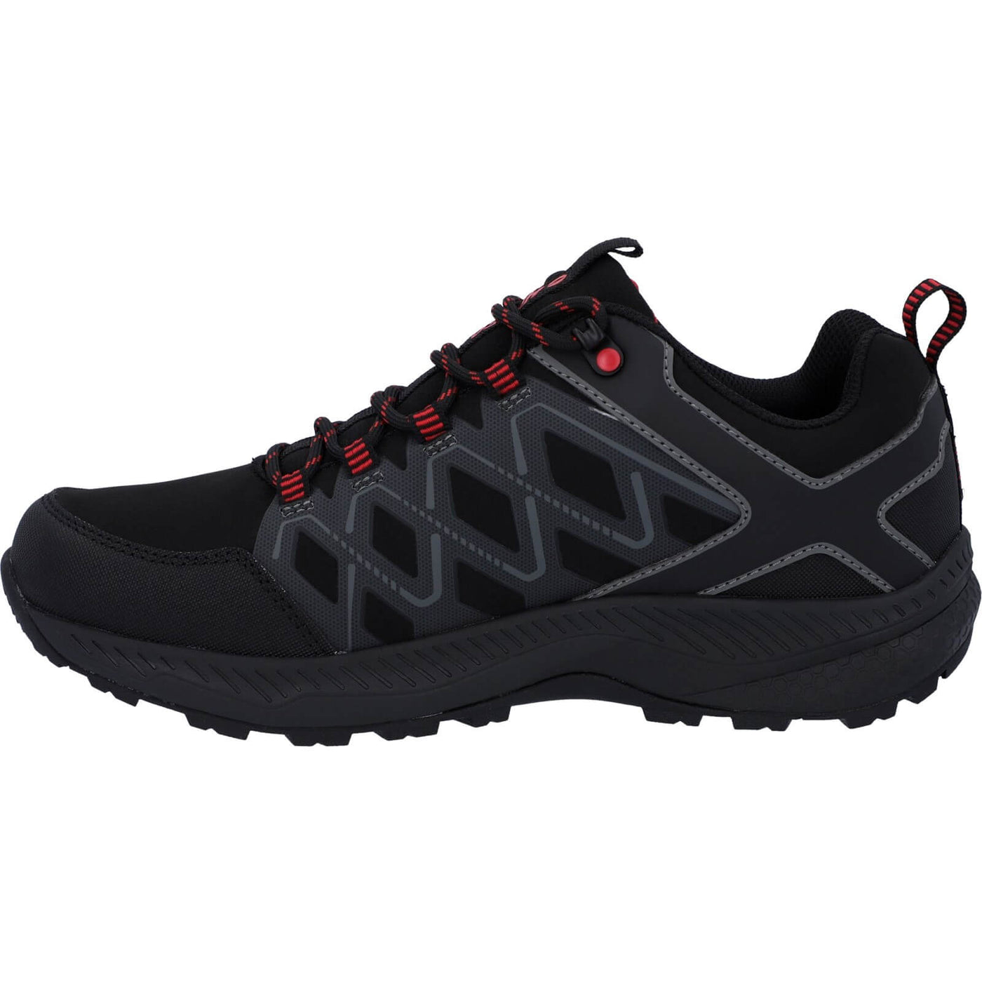 Hi-Tec Diamonde Low Lightweight Waterproof Hiking Boots Black/Castlerock 5#colour_black-castlerock
