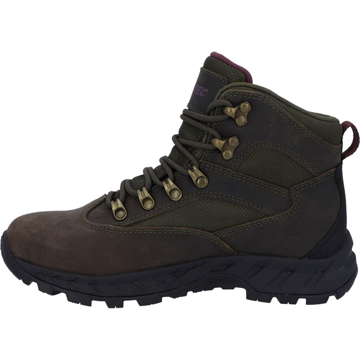 Hi-Tec Euro Trail Lightweight waterproof Hiking Boots Khaki 5#colour_khaki