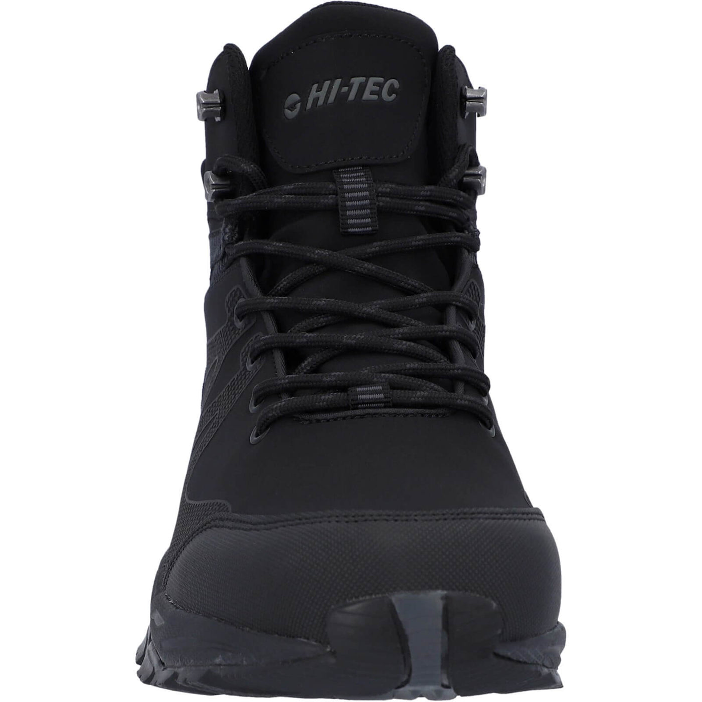 Hi-Tec Jackdaw Mid Lightweight Mens Waterproof Hiking Boots Black/Carbon Grey 4#colour_black-carbon-grey