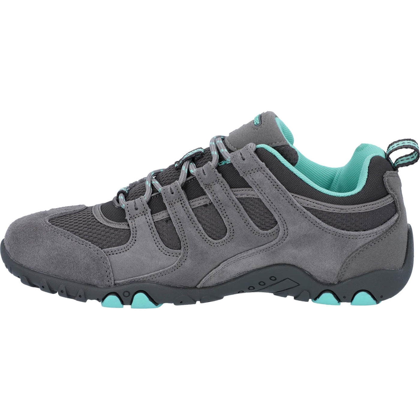 Hi-Tec Quadra II Hiking Shoes Grey/Mint 5#colour_grey-mint