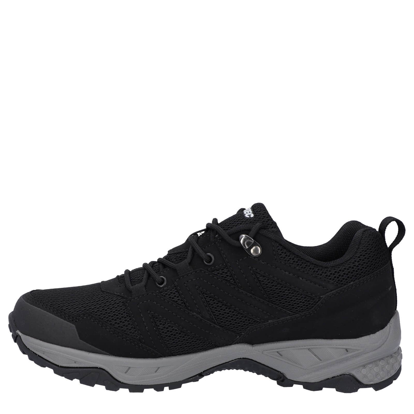 Hi-Tec Saunter WP Lightweight Waterproof Hiking Boots Black 5#colour_black