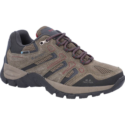 Hi-Tec Torca Low Lightweight Waterproof Hiking Boots Dark Taupe/Charcoal 1#colour_dark-taupe-charcoal