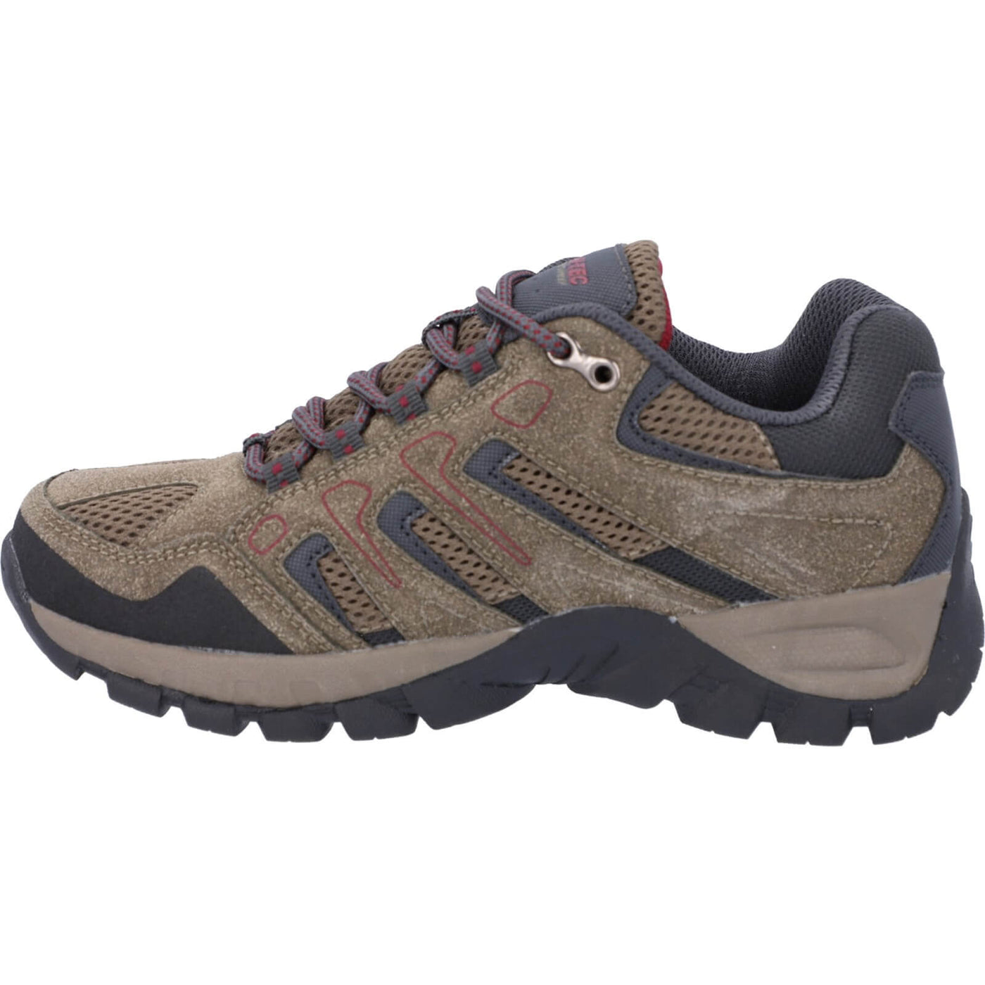 Hi-Tec Torca Low Lightweight Waterproof Hiking Boots Dark Taupe/Charcoal 5#colour_dark-taupe-charcoal