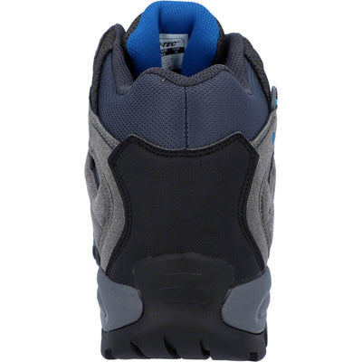 Hi-Tec Torca Mid Lightweight Waterproof Hiking Boots Charcoal/Nautical Blue 2#colour_charcoal-nautical-blue