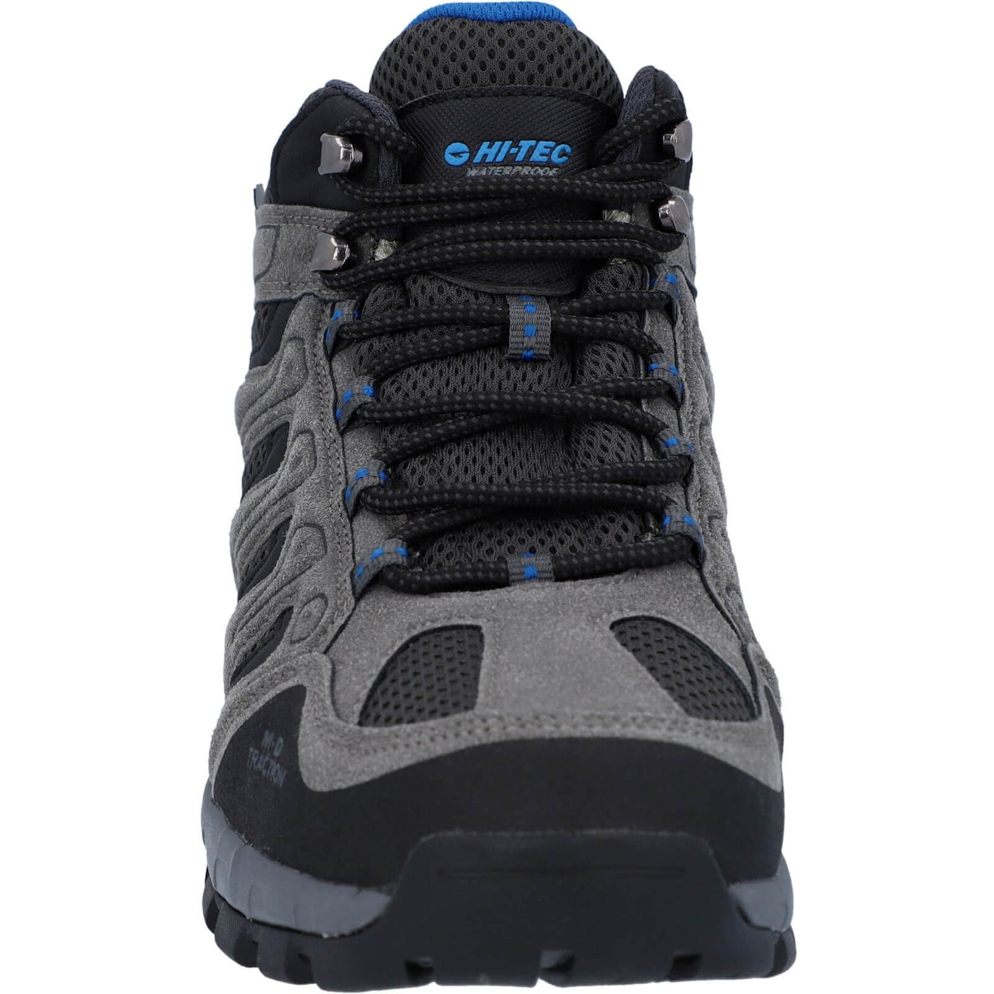 Hi-Tec Torca Mid Lightweight Waterproof Hiking Boots Charcoal/Nautical Blue 3#colour_charcoal-nautical-blue