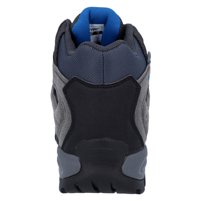 Hi-Tec Torca Mid Lightweight Waterproof Hiking Boots Charcoal/Nautical Blue 8#colour_charcoal-nautical-blue