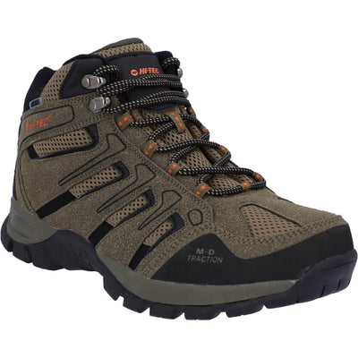 Hi-Tec Torca Mid Lightweight Waterproof Hiking Boots Dark Taupe/Desert 1#colour_dark-taupe-desert