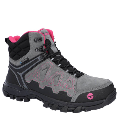Hi-Tec V-Lite Explorer WP Mens Lightweight Waterproof Hiking Boots Charcoal/Grey/Dark Blue 1#colour_charcoal-grey-dark-blue