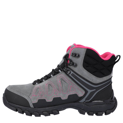 Hi-Tec V-Lite Explorer WP Mens Lightweight Waterproof Hiking Boots Charcoal/Grey/Dark Blue 5#colour_charcoal-grey-dark-blue