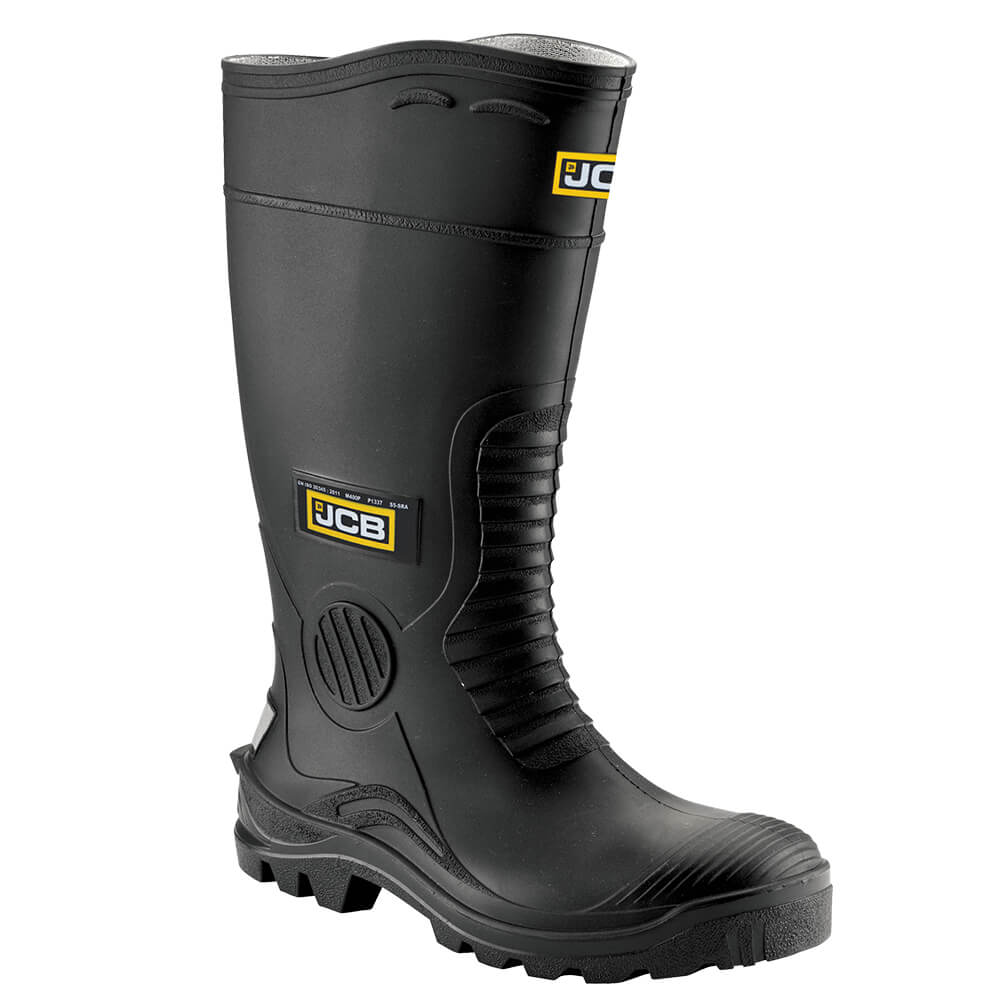 JCB Hydromaster Special Offer Pack - JCB Hydromaster Safety Wellies + 3 Pairs Work Socks