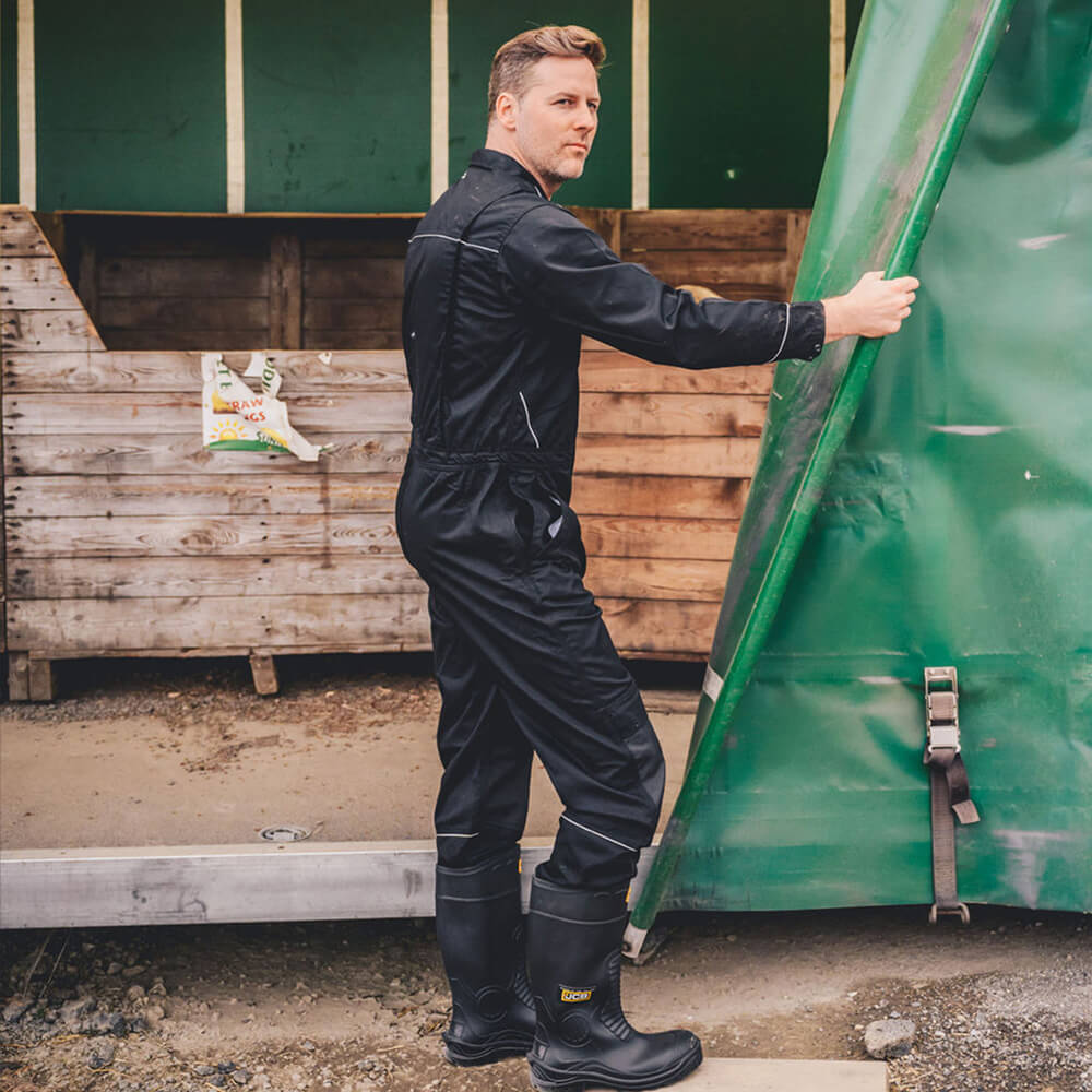 JCB Trade Coverall Overall Black Lifestyle 1#colour_black