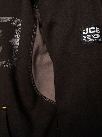 JCB Trade Horton Hoodie Black/Grey Product 4#colour_black-grey