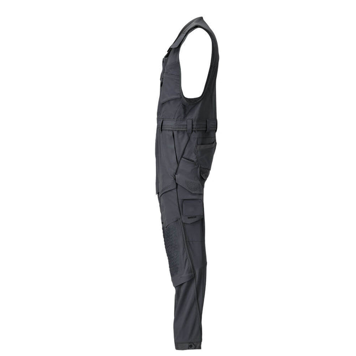 Mascot 4-Way-Stretch Lightweight Durable Combi Suit with Kneepad Pockets 22069-311 Right #colour_black