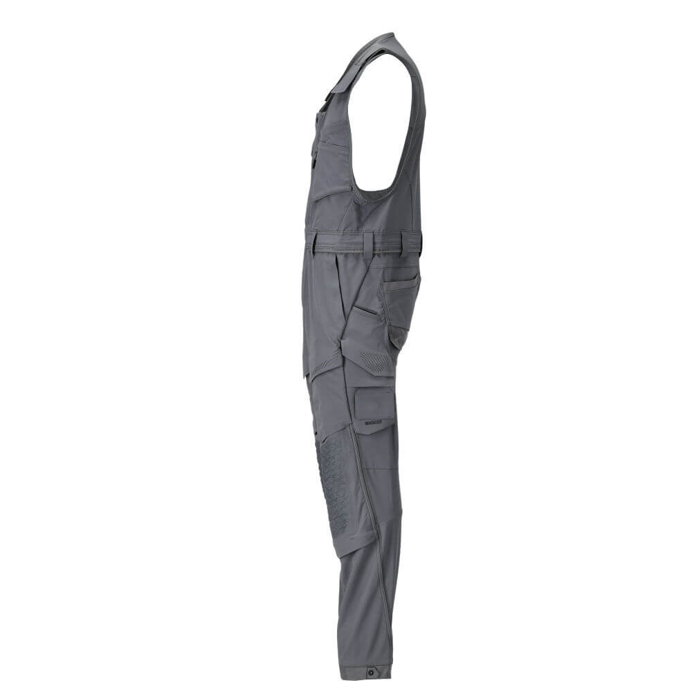 Mascot 4-Way-Stretch Lightweight Durable Combi Suit with Kneepad Pockets 22069-311 Right #colour_stone-grey
