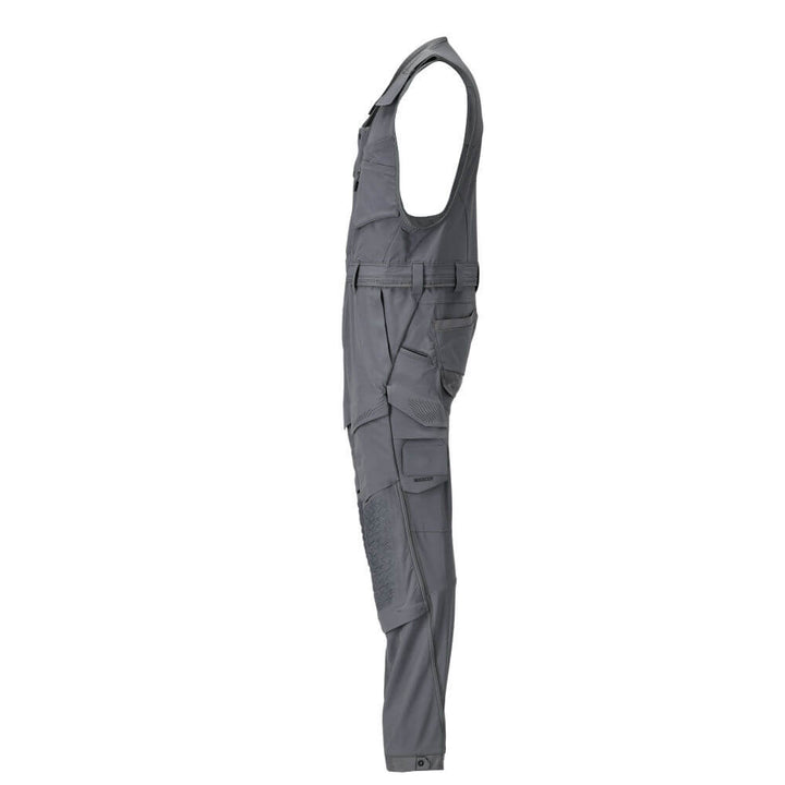 Mascot 4-Way-Stretch Lightweight Durable Combi Suit with Kneepad Pockets 22069-311 Right #colour_stone-grey