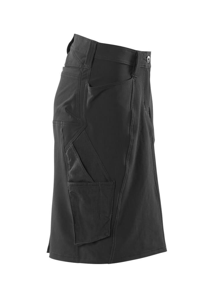 Mascot 4-Way-Stretch Work Skirt 18347-511 Left #colour_black