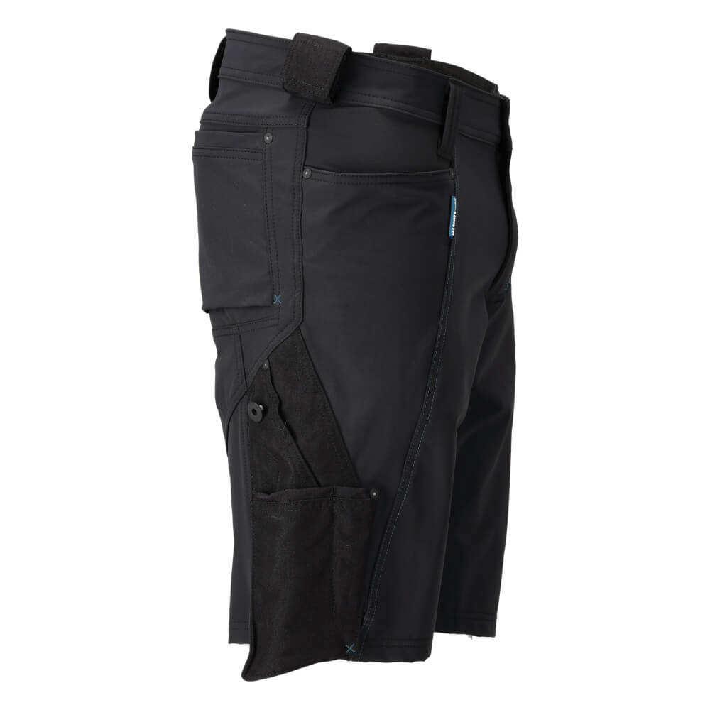 Mascot Advanced Lightweight Highly Durable 4-Way Stretch Shorts 23149-311 Left #colour_black