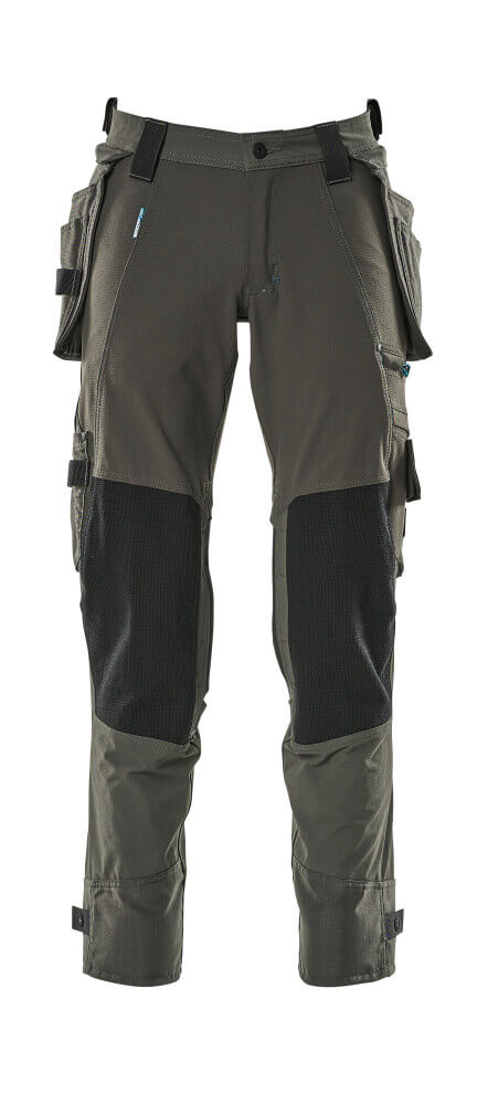 Mascot Advanced Work Trousers 17031-311 Front #colour_dark-anthracite-grey