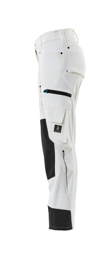 Mascot Advanced Work Trousers Stretch 18378-311 Right #colour_white