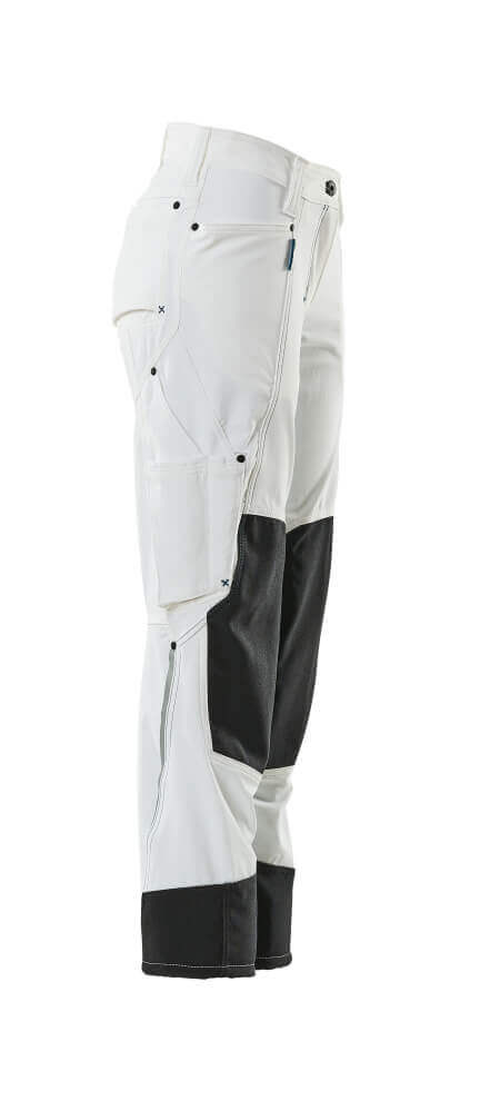 Mascot Advanced Work Trousers Stretch 18378-311 Left #colour_white