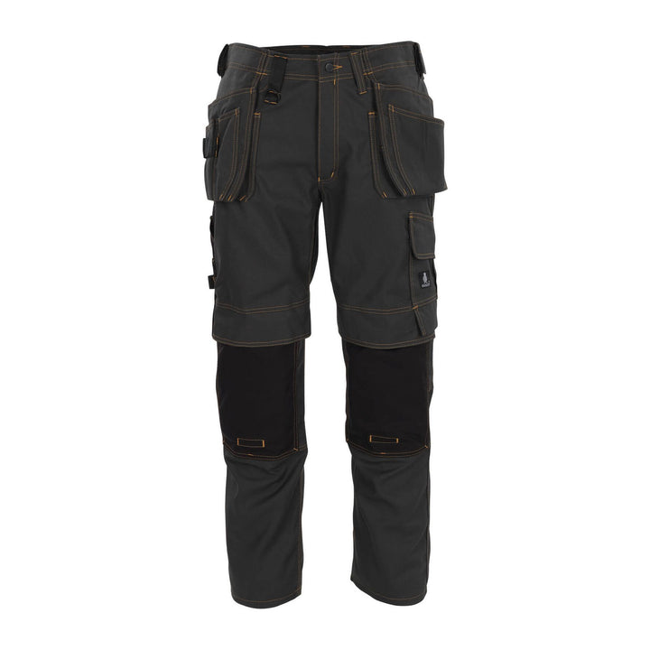 Mascot Almada Work Trousers 06231-010 Front #colour_dark-anthracite-grey