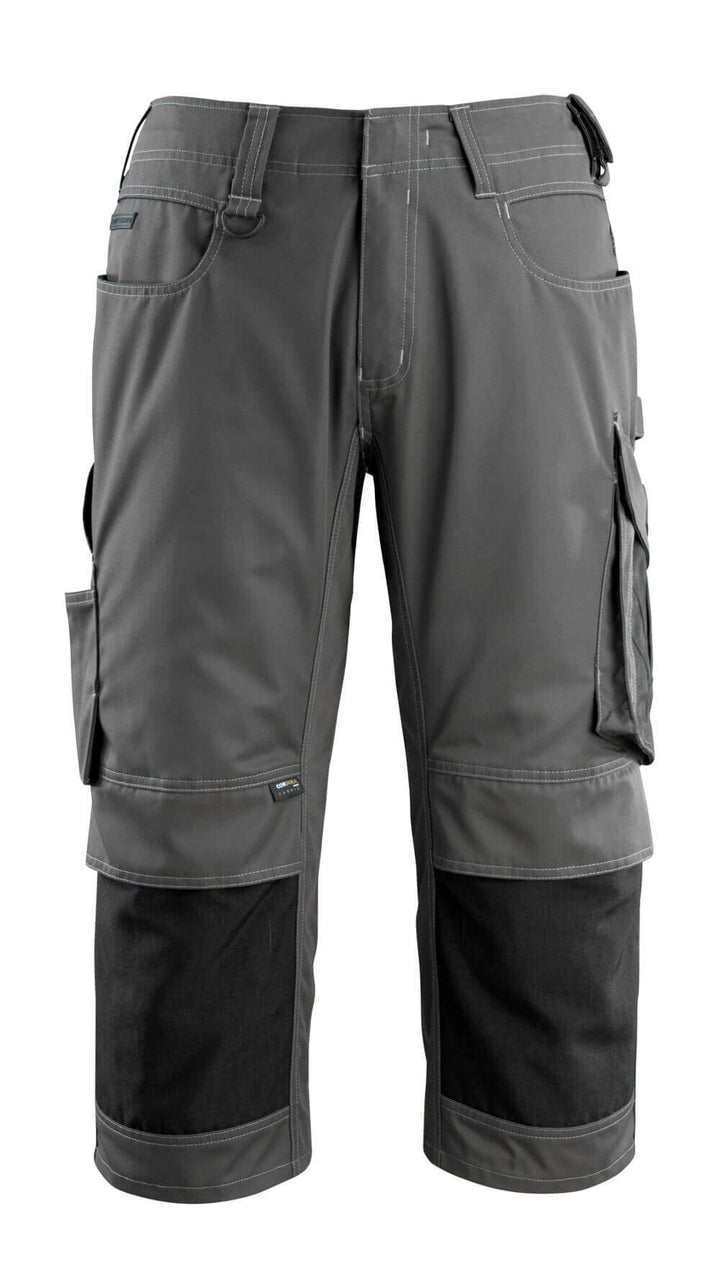 Mascot Altona 3-4 Trousers Kneepad-Pockets Two-Tone 14149-442 Front #colour_dark-anthracite-grey-black