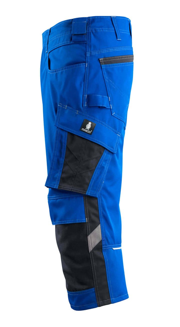 Mascot Altona 3-4 Trousers Kneepad-Pockets Two-Tone 14149-442 Right #colour_royal-blue-dark-navy-blue