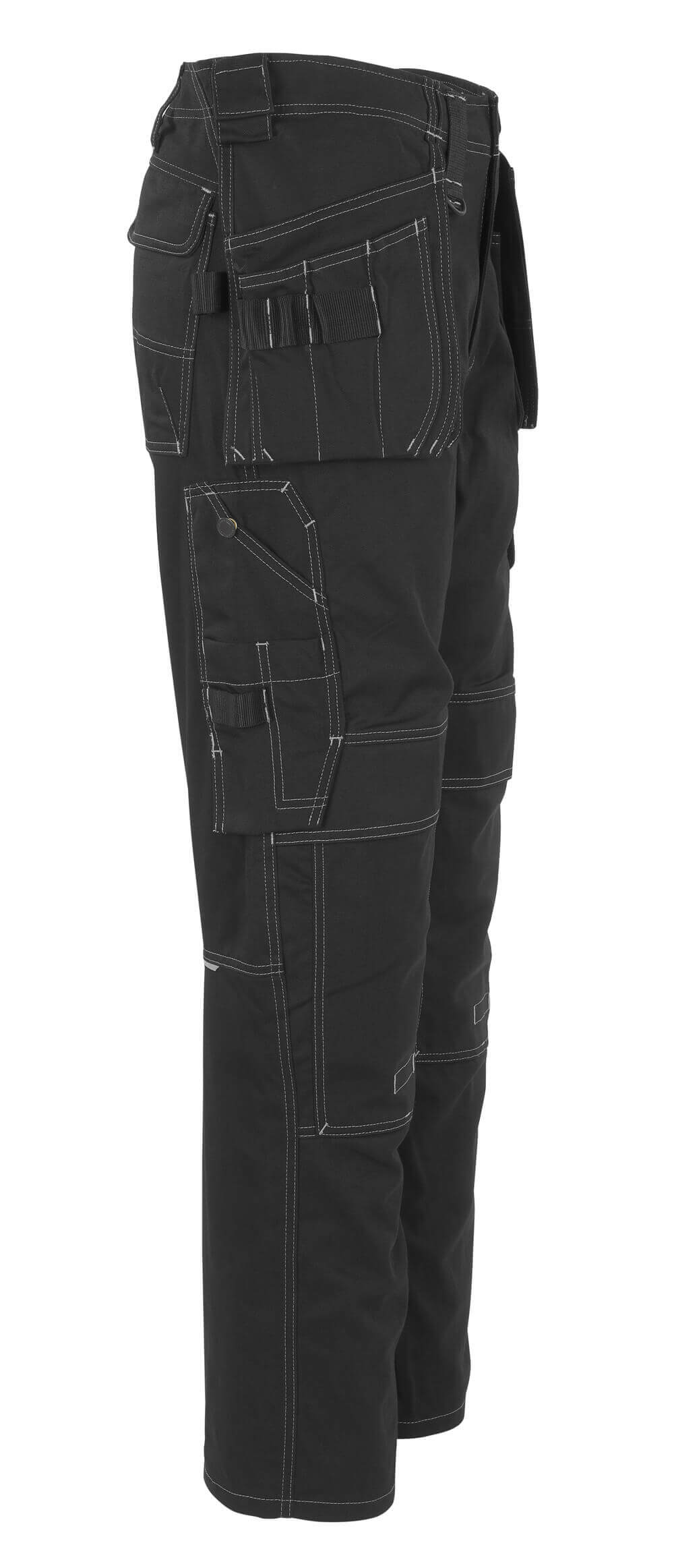 Mascot Atlanta Work Trousers Kneepad and Holster-Pockets 06131-630 Left #colour_black