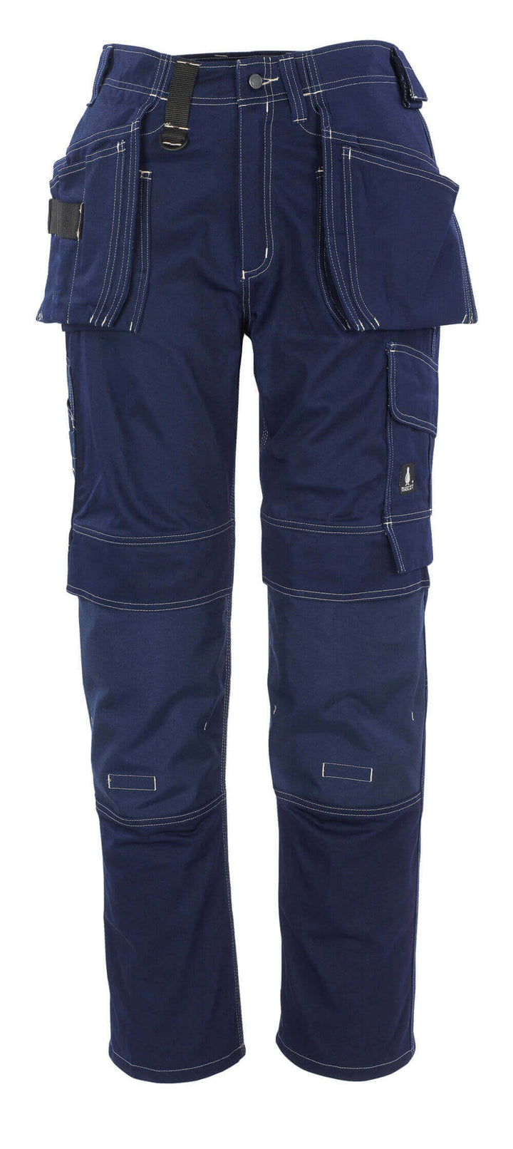 Mascot Atlanta Work Trousers Kneepad and Holster-Pockets 06131-630 Front #colour_navy-blue