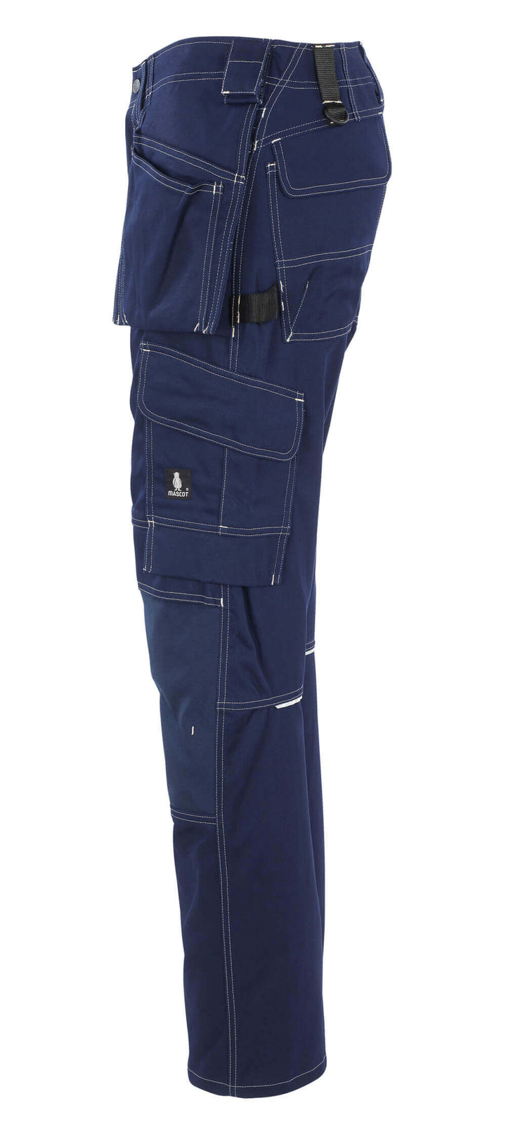 Mascot Atlanta Work Trousers Kneepad and Holster-Pockets 06131-630 Right #colour_navy-blue