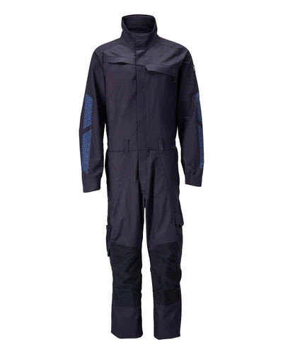 Mascot Boilersuit with Kneepad Pockets 20719-563 Front #colour_dark-navy-blue