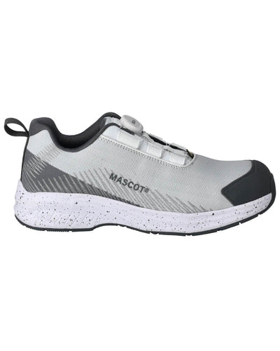 Mascot Composite Toe Cap ESD BOA S1PS Safety Shoes F1601-909 Front #colour_white-stone-grey