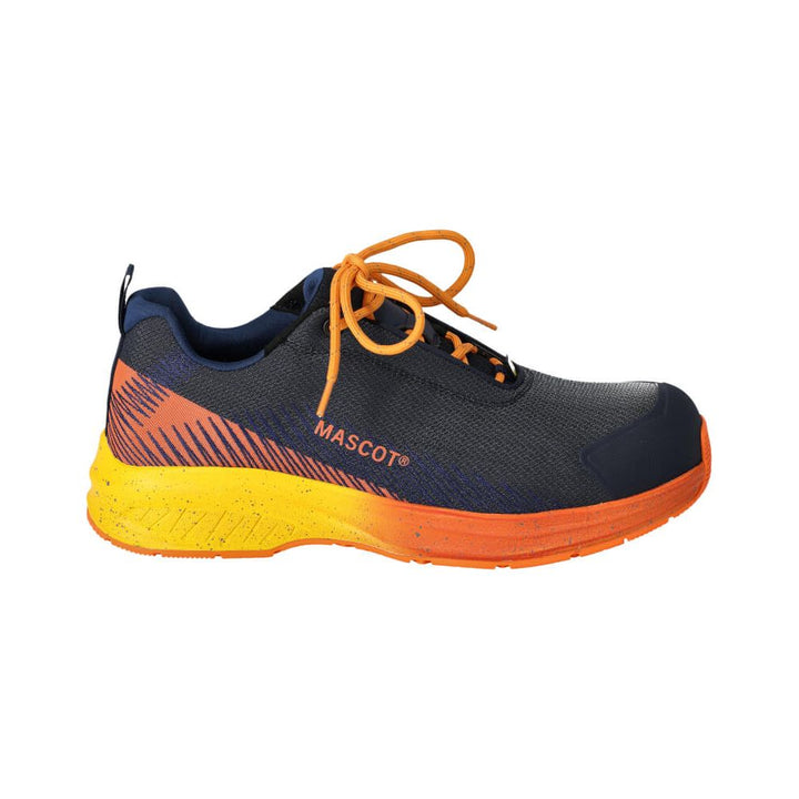 Mascot Composite Toe Cap S1PS ESD Safety Shoes F1600-909 Front #colour_dark-navy-bright-orange