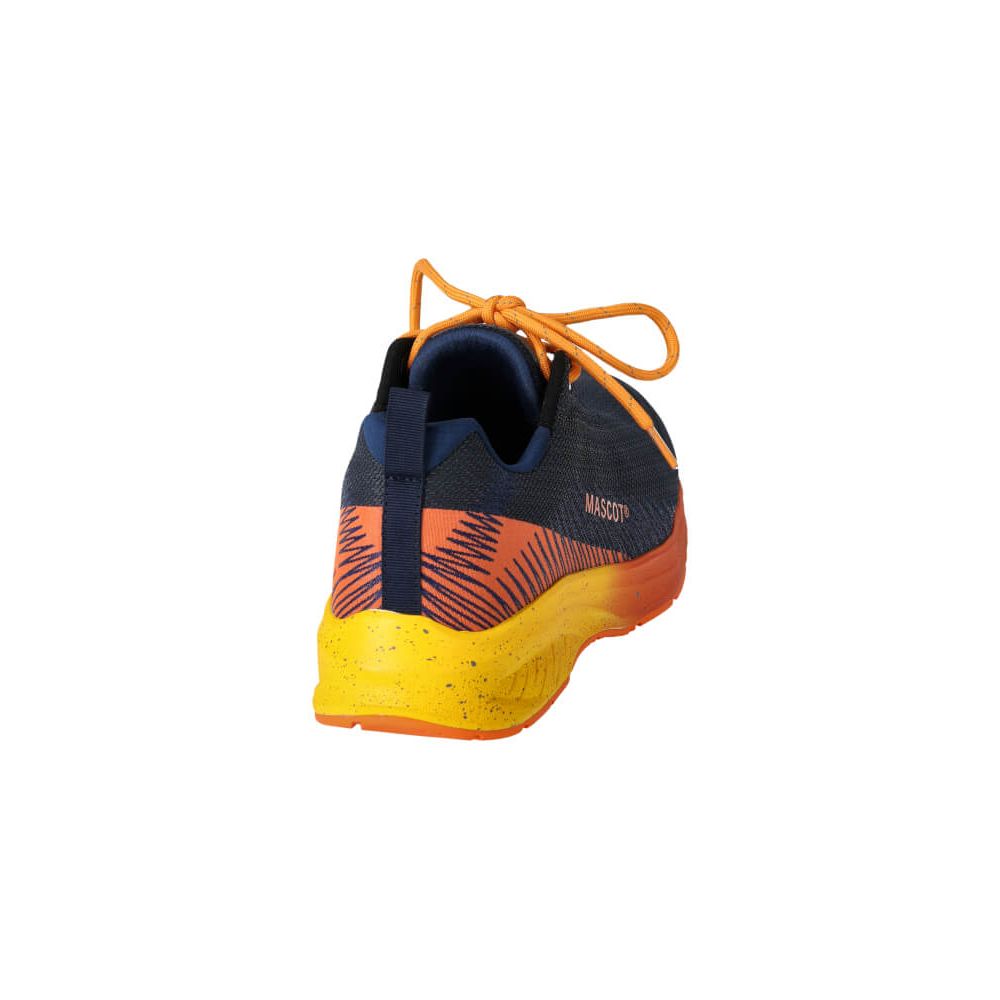 Mascot Composite Toe Cap S1PS ESD Safety Shoes F1600-909 Left #colour_dark-navy-bright-orange