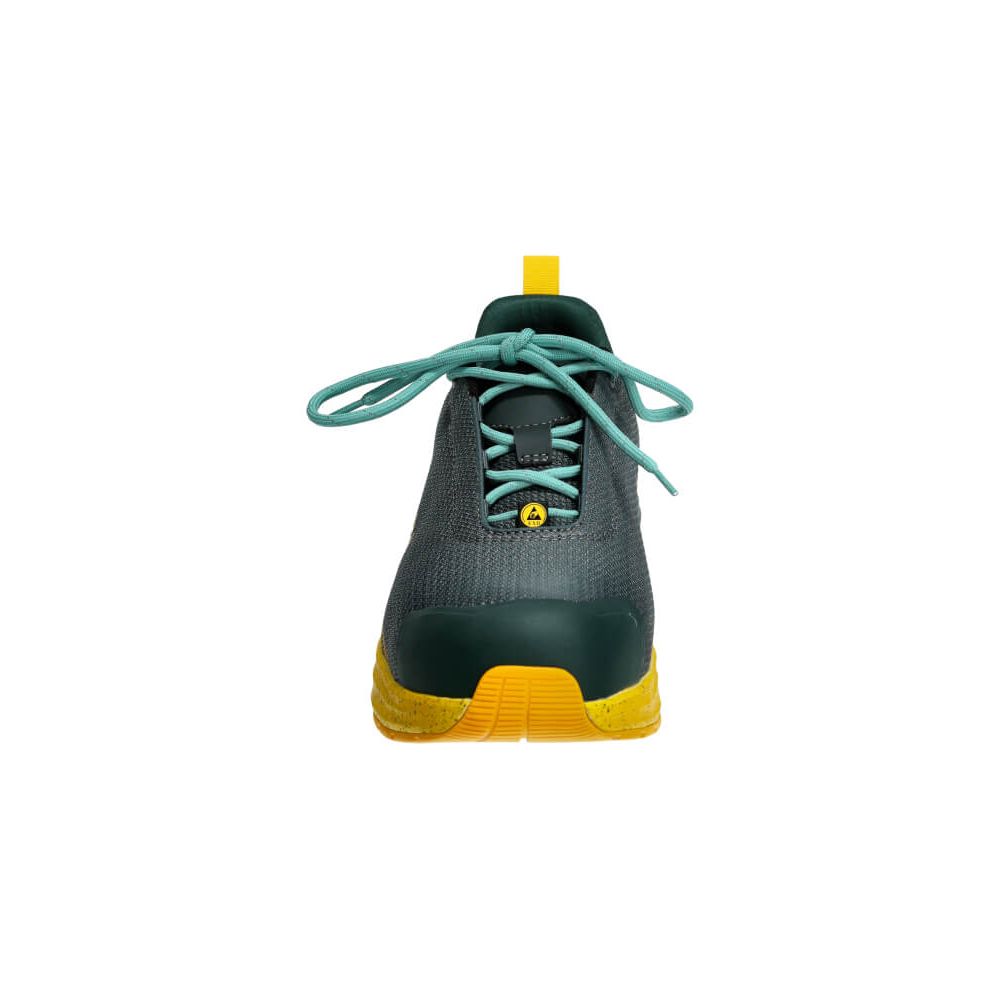 Mascot Composite Toe Cap S1PS ESD Safety Shoes F1600-909 Right #colour_forest-green-sunflower-yellow