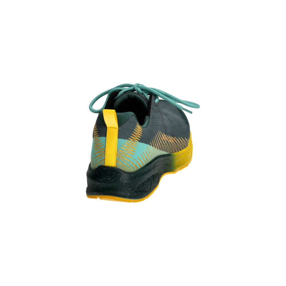 Mascot Composite Toe Cap S1PS ESD Safety Shoes F1600-909 Left #colour_forest-green-sunflower-yellow