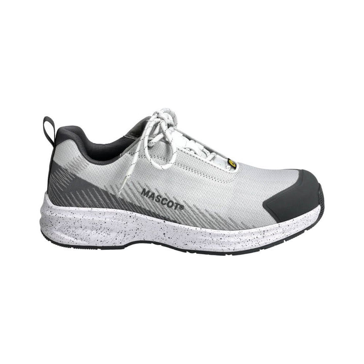 Mascot Composite Toe Cap S1PS ESD Safety Shoes F1600-909 Front #colour_white-stone-grey