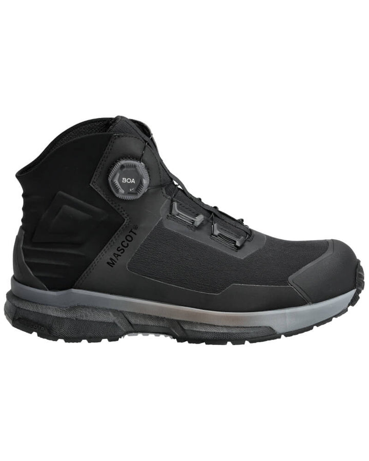 Mascot Composite Toe Cap S3S ESD BOA Safety Boots F1681-704 Front #colour_black