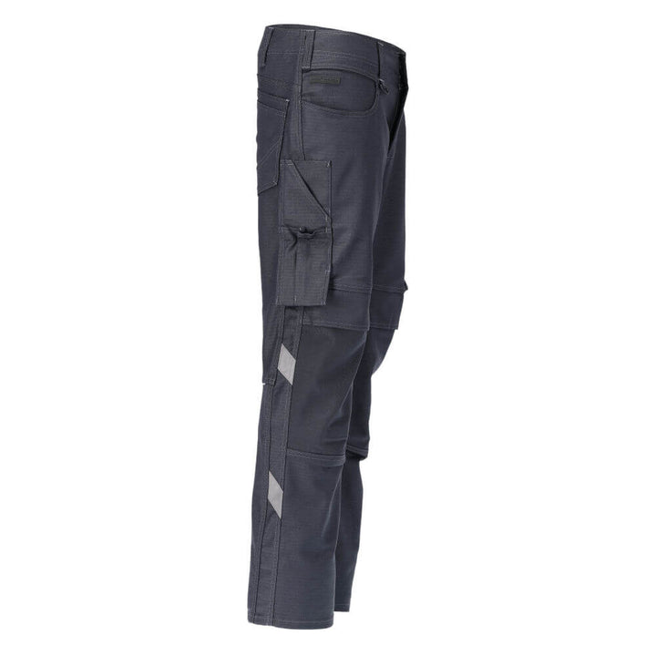 Mascot Durable Ripstop and Cordura Trousers with Kneepad Pockets 20279-459 Left #colour_dark-navy-blue