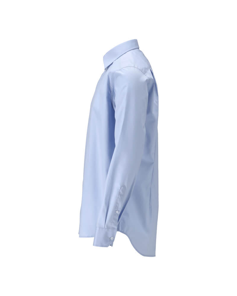 Mascot Easy Iron Durable Collared Shirt 20604-984 Right #colour_light-blue